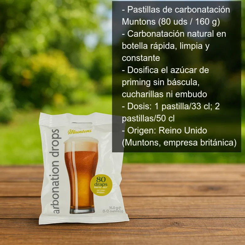 Pastillas de carbonatación - 80 uds - 160g