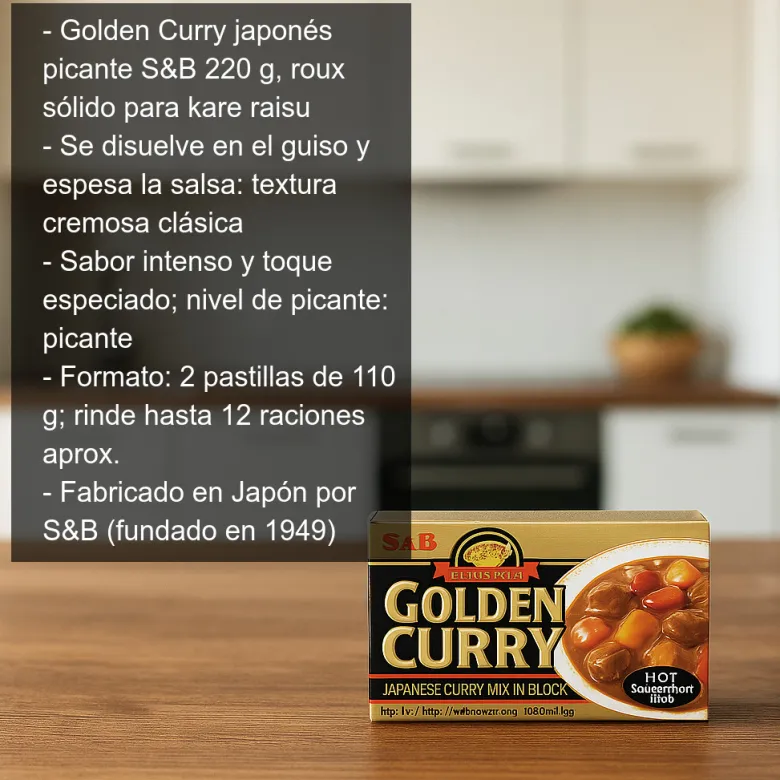 Pastillas de curry japonés picante - 220 g