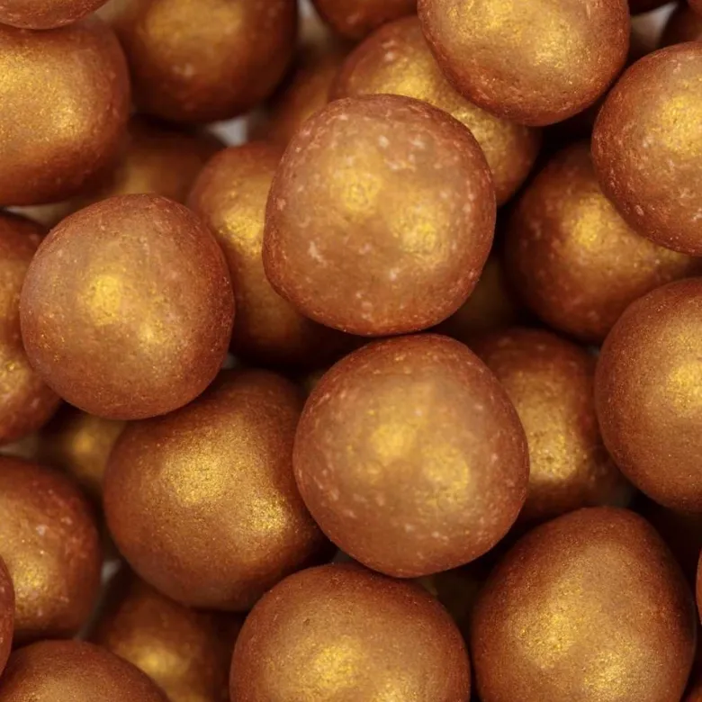 Perlas de azúcar doradas de 8 mm para repostería - 43g