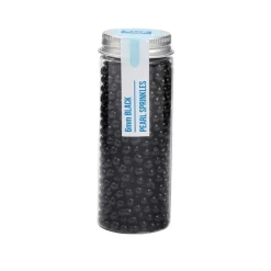 Perlas negras de azúcar 6 mm para repostería - 60g