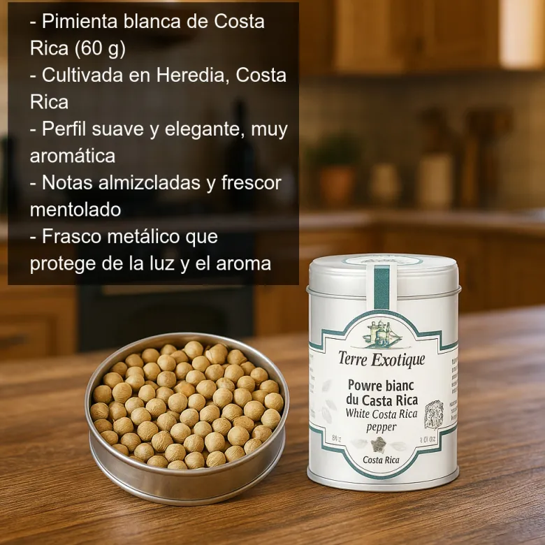 Pimienta blanca de Costa Rica - 60g