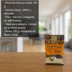 Pimienta blanca molida - Bolsa de 100 g