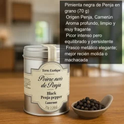 Pimienta negra de Penja en grano - 70 g