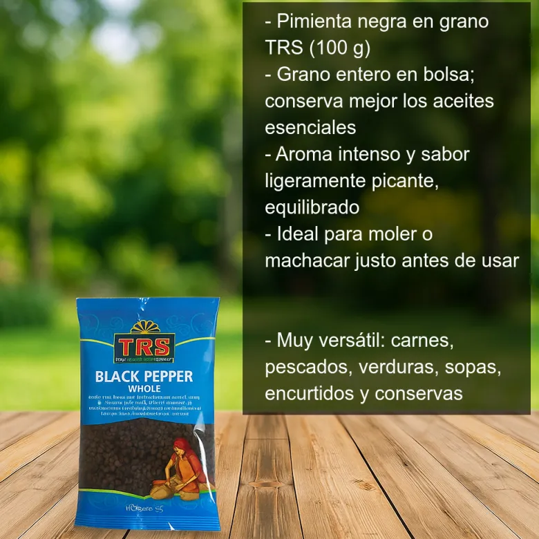 Pimienta negra en grano - 100g
