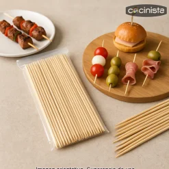 Pinchos de bambú - 15 cm x 100 uds