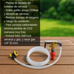 Pistola de llenado de botellas de cerveza