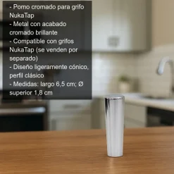 Pomo cromado para grifo NukaTap
