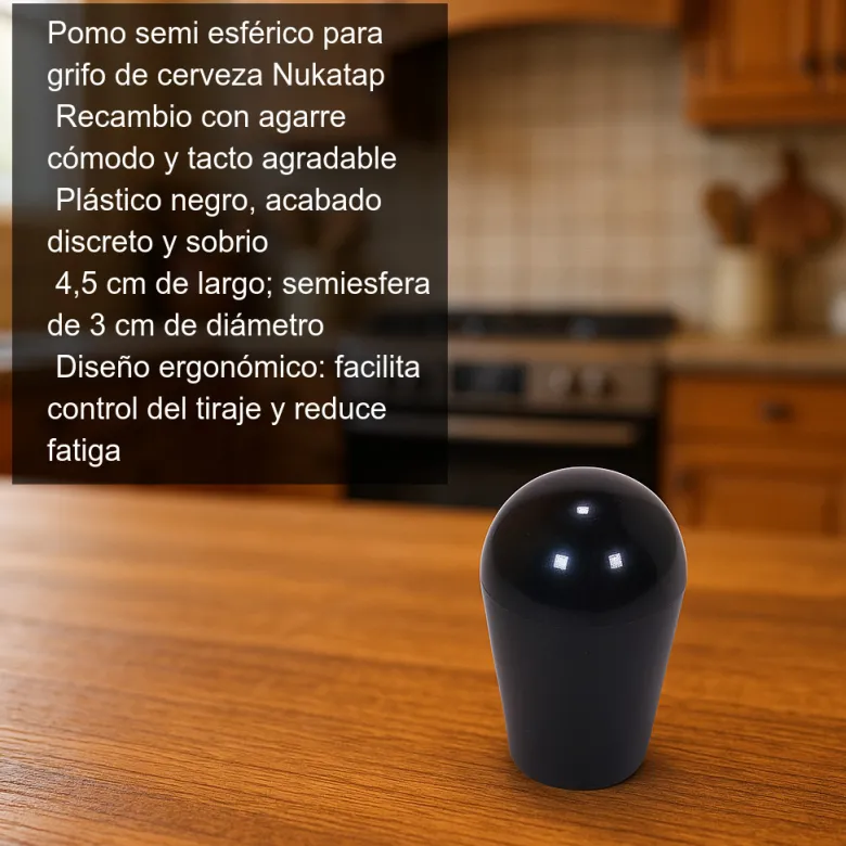 Pomo semi esférico para grifo de cerveza