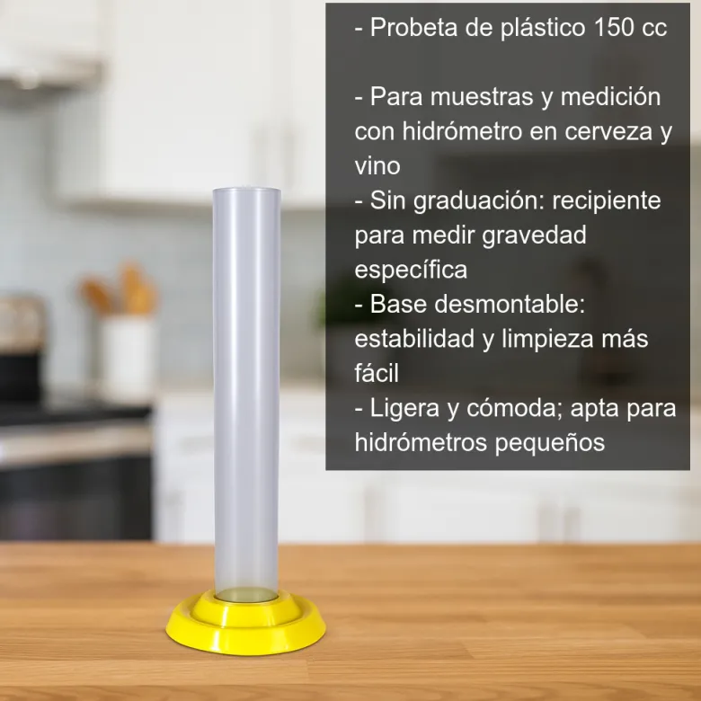 Probeta de plástico - 150 cc
