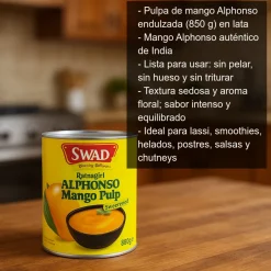 Pulpa de mango Alphonso - 850g