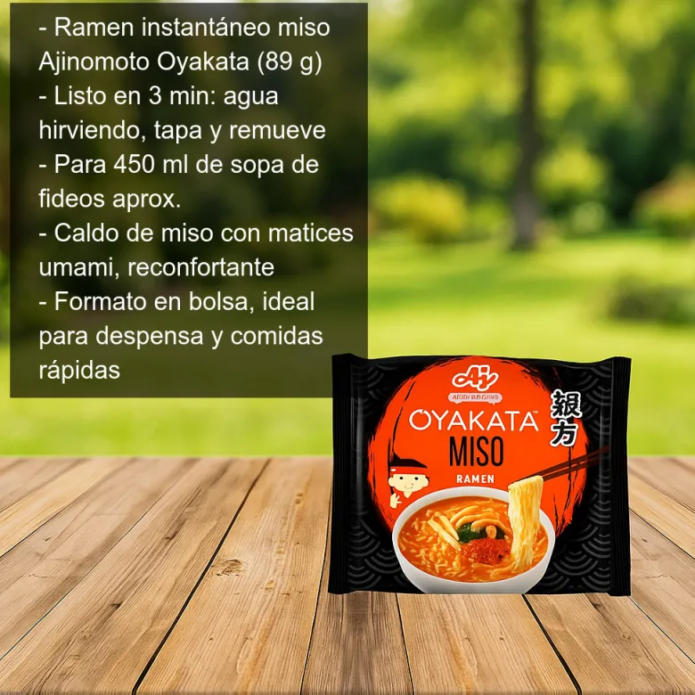 Ramen con sabor a miso - 89g
