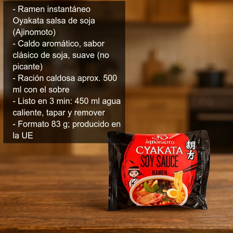 Ramen con salsa de soja - 83g