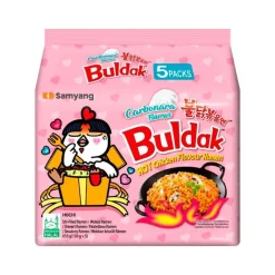Ramen picante de pollo sabor carbonara - Pack de 5 unidades