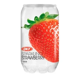 Refresco gaseoso OKF sabor fresa - 350 ml