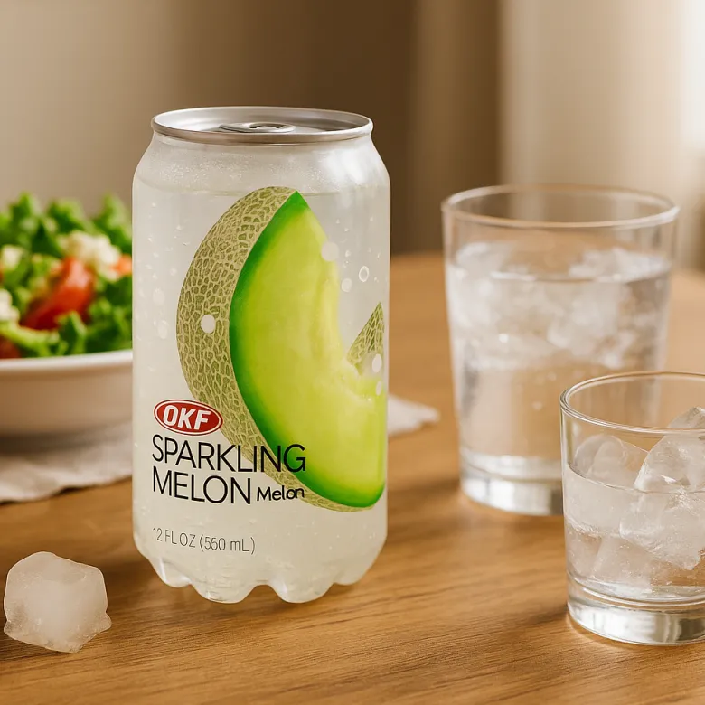 Refresco gaseoso OKF sabor melón - 350 ml