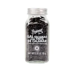 Sal en escamas con tinta de calamar - 80g