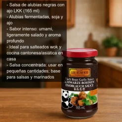 Salsa de alubias negras con ajo - 165ml