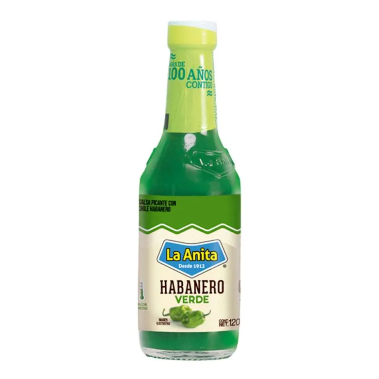 Salsa de chile habanero verde - 120 ml