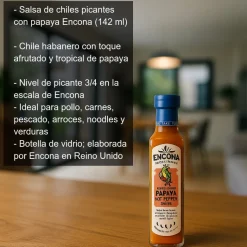 Salsa de chiles picantes con papaya - 142ml