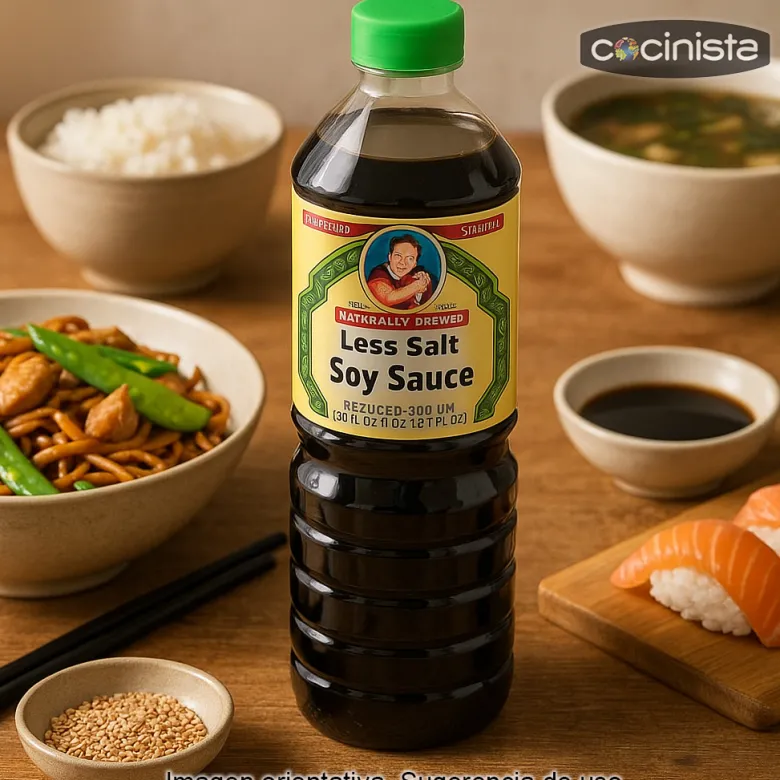 Salsa de soja baja en sal - 1 litro