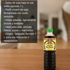 Salsa de soja baja en sal - 1 litro