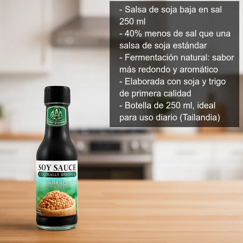 Salsa de soja baja en sal - 250 ml