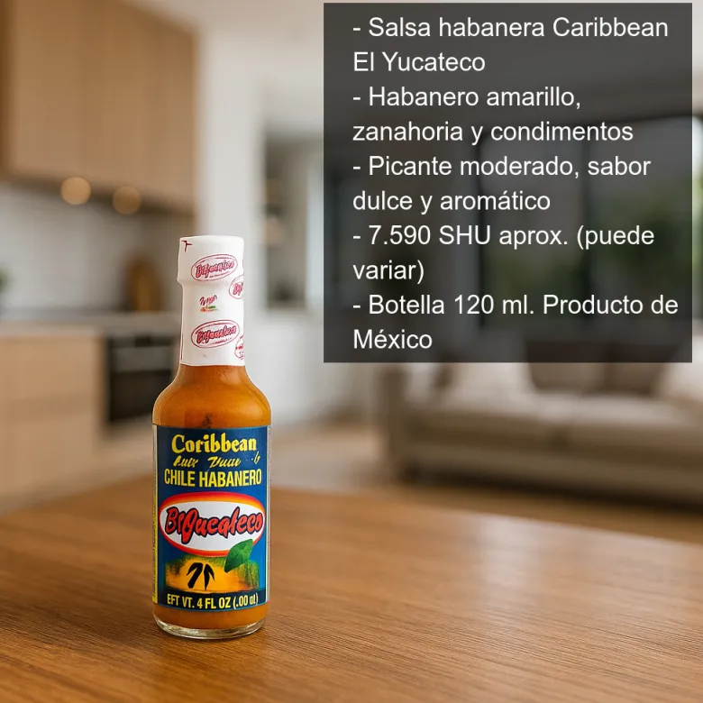 Salsa habanera Caribbean - 120ml