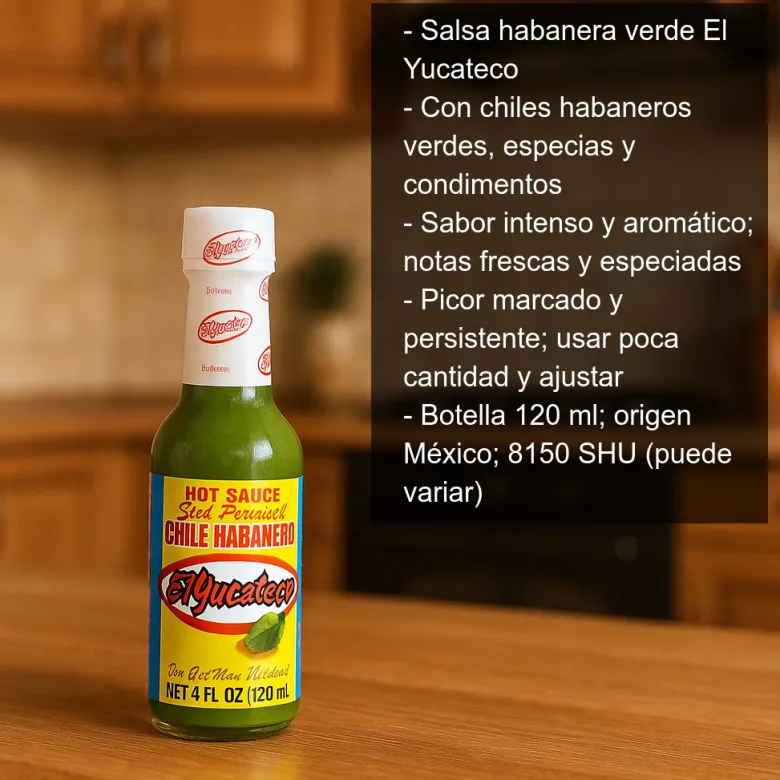 Salsa habanera verde - 120ml