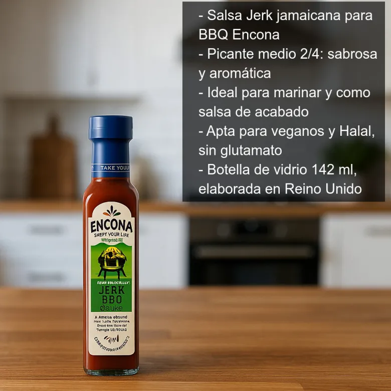 Salsa Jerk jaimaicana para BBQ - 142ml