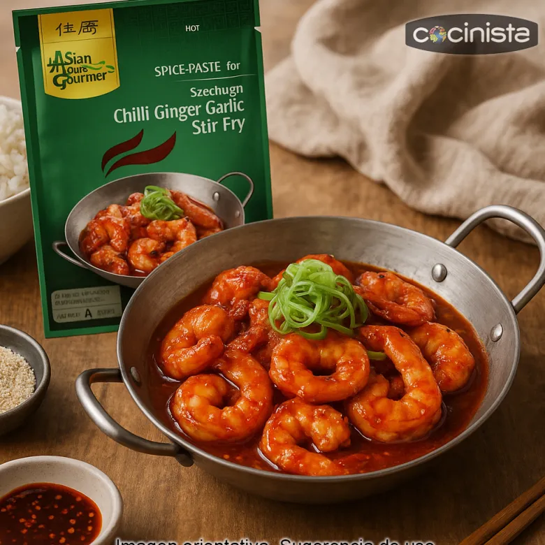 Salsa para saltear con jengibre y chile estilo Sichuan - 50 g