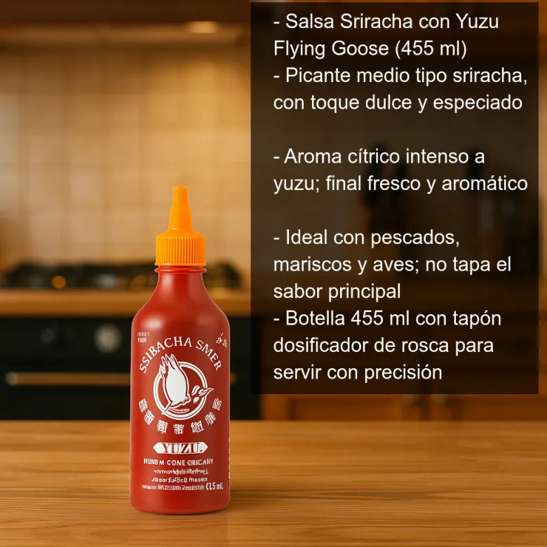 Salsa Sriracha con Yuzu - 455 ml