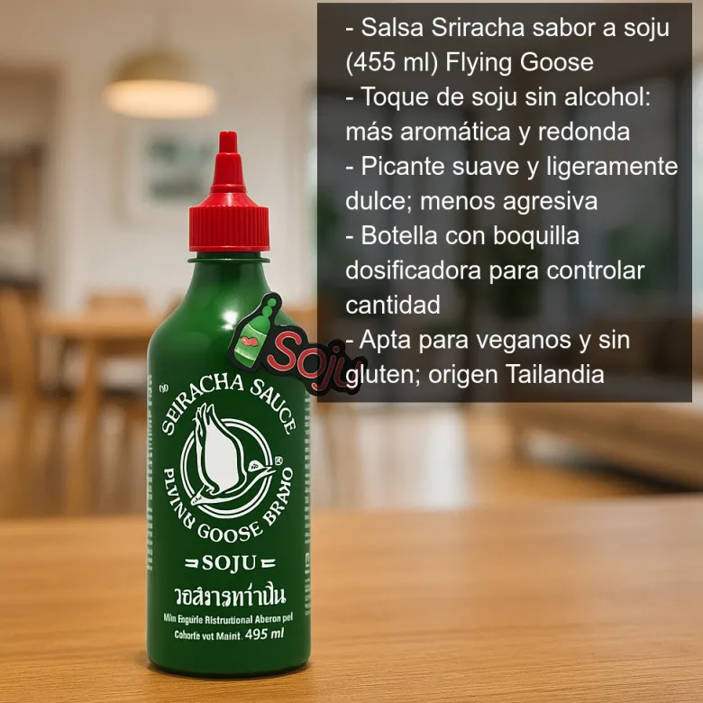 Salsa Sriracha sabor a soju - 455 ml