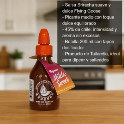 Salsa Sriracha suave y dulce - 200ml