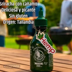 Salsa Sriracha verde con cáñamo - 200ml