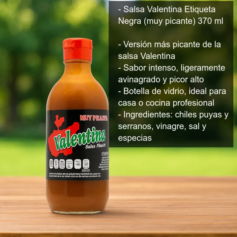 Salsa Valentina Etiqueta Negra (muy picante) - 370ml