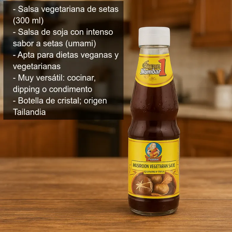 Salsa vegetariana de setas - 300 ml