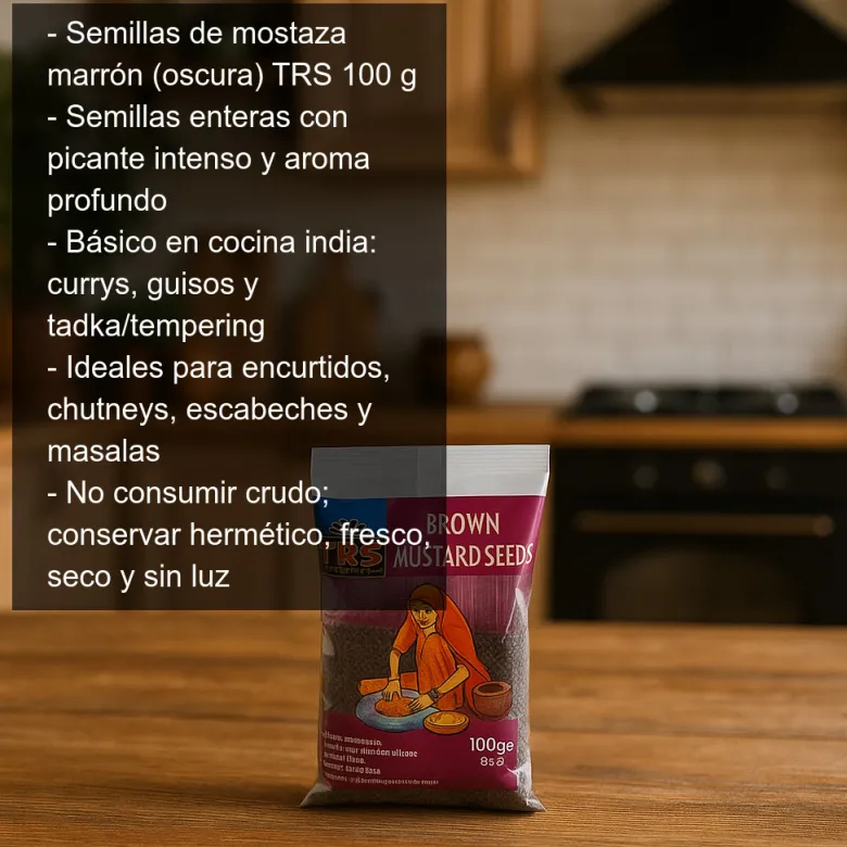 Semillas de mostaza marrón - 100g