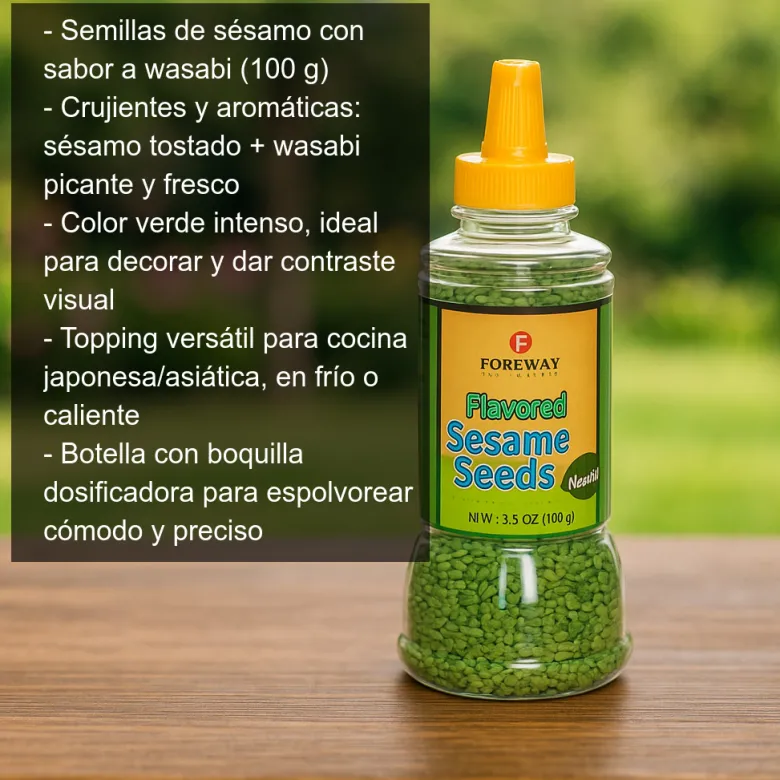 Semillas de sésamo con sabor a wasabi - 100g