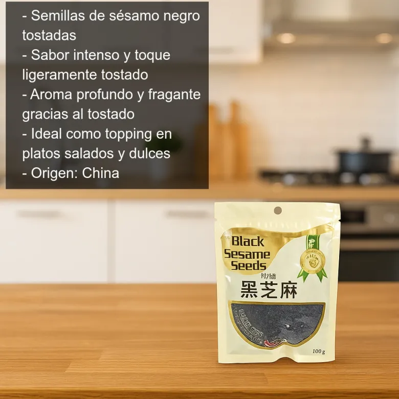 Semillas de sésamo negro - 100g