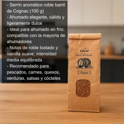 Serrín de barril de Cognac para ahumar - 100g