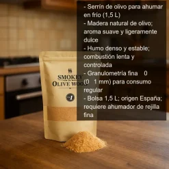 Serrín de madera de olivo para ahumar - 1,5L