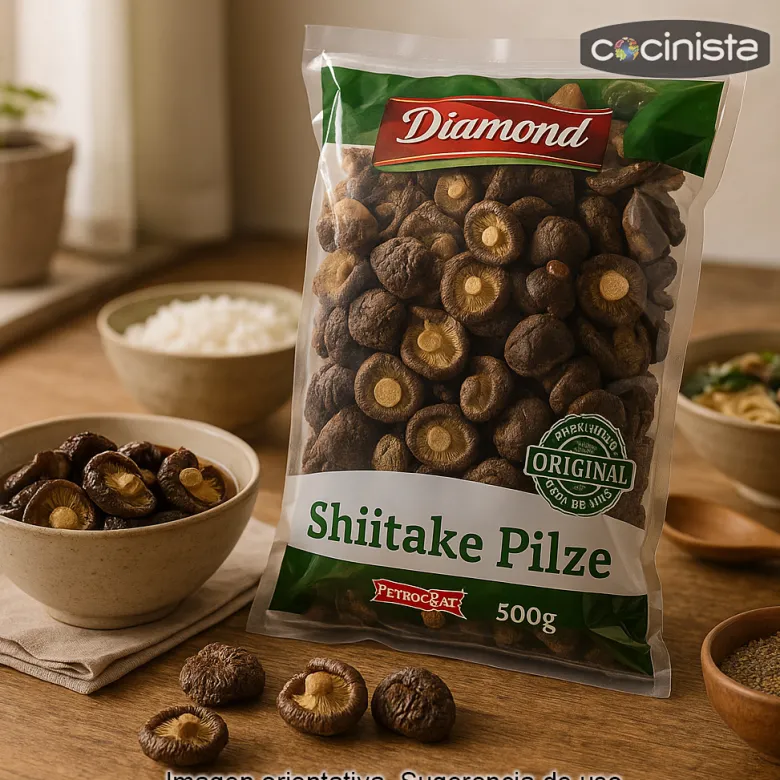 Setas shiitake deshidratadas - 500g