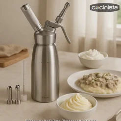 Sifón de acero para espumas calientes y frías - 0,5 litros