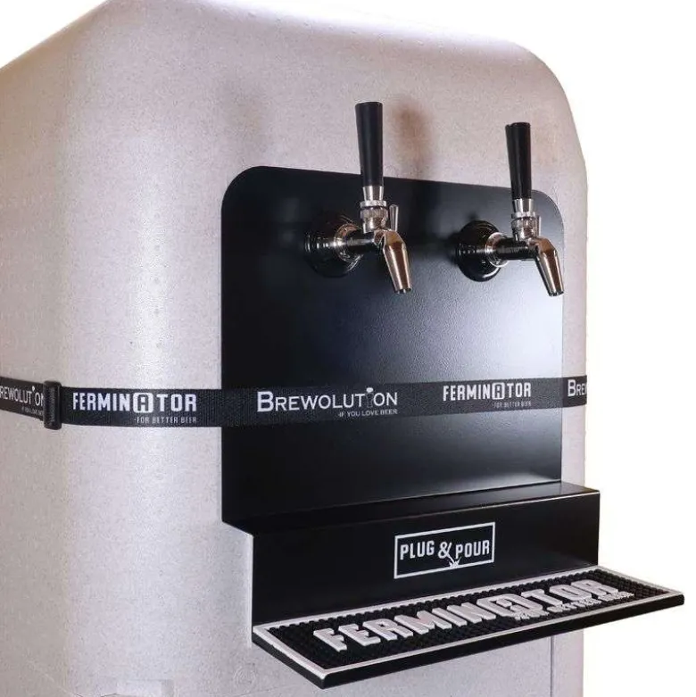 Sistema de doble grifo y bandeja para Fercurbator