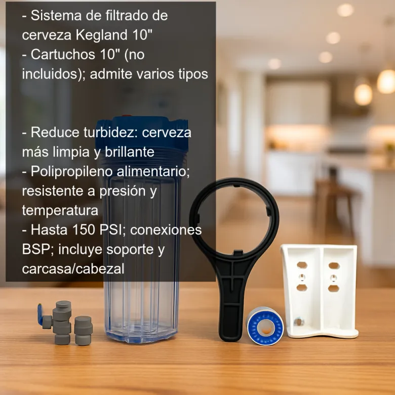 Sistema de filtrado de cerveza Kegland 10
