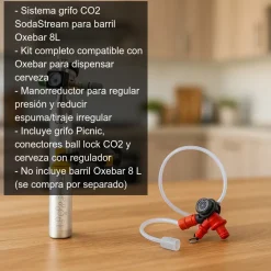 Sistema de grifo SodaStream para Oxebar 8L
