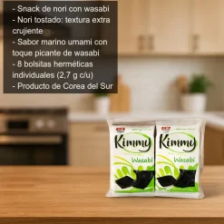 Snack de nori y wasabi - 8 x 2,7g