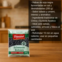 Soja negra fermentada y deshidratada - 250g
