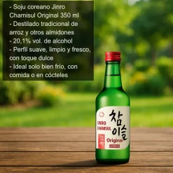 Soju coreano Chamisul original - 350 ml