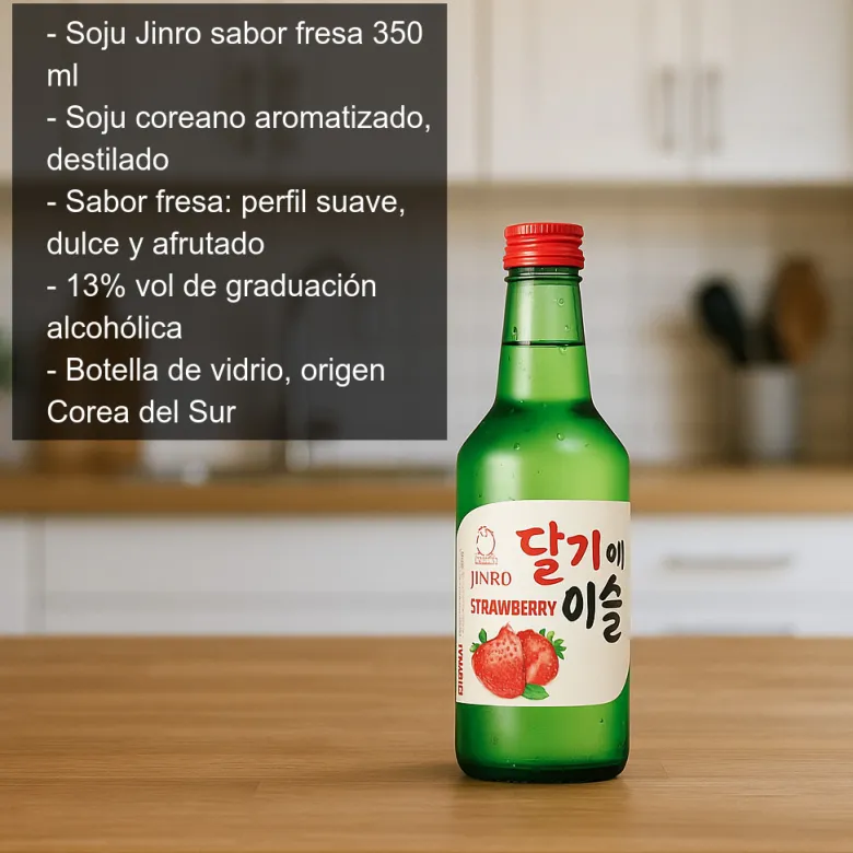 Soju coreano sabor fresa - 350 ml